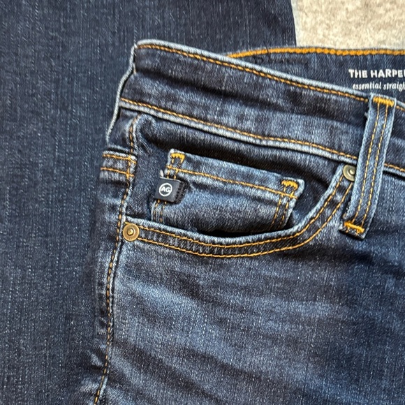 ✨ AG “Harper Essential” Straight‑Leg Jeans • Size 25R • Dark Wash ✨ - Picture 15 of 16